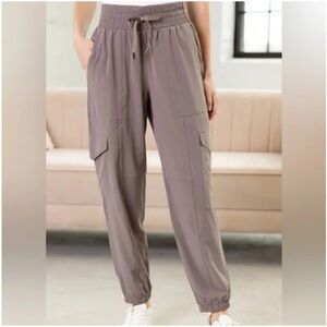 SPANX Casual Fridays Cargo Jogger Pant Smoke Business Casual Women’s Size XL